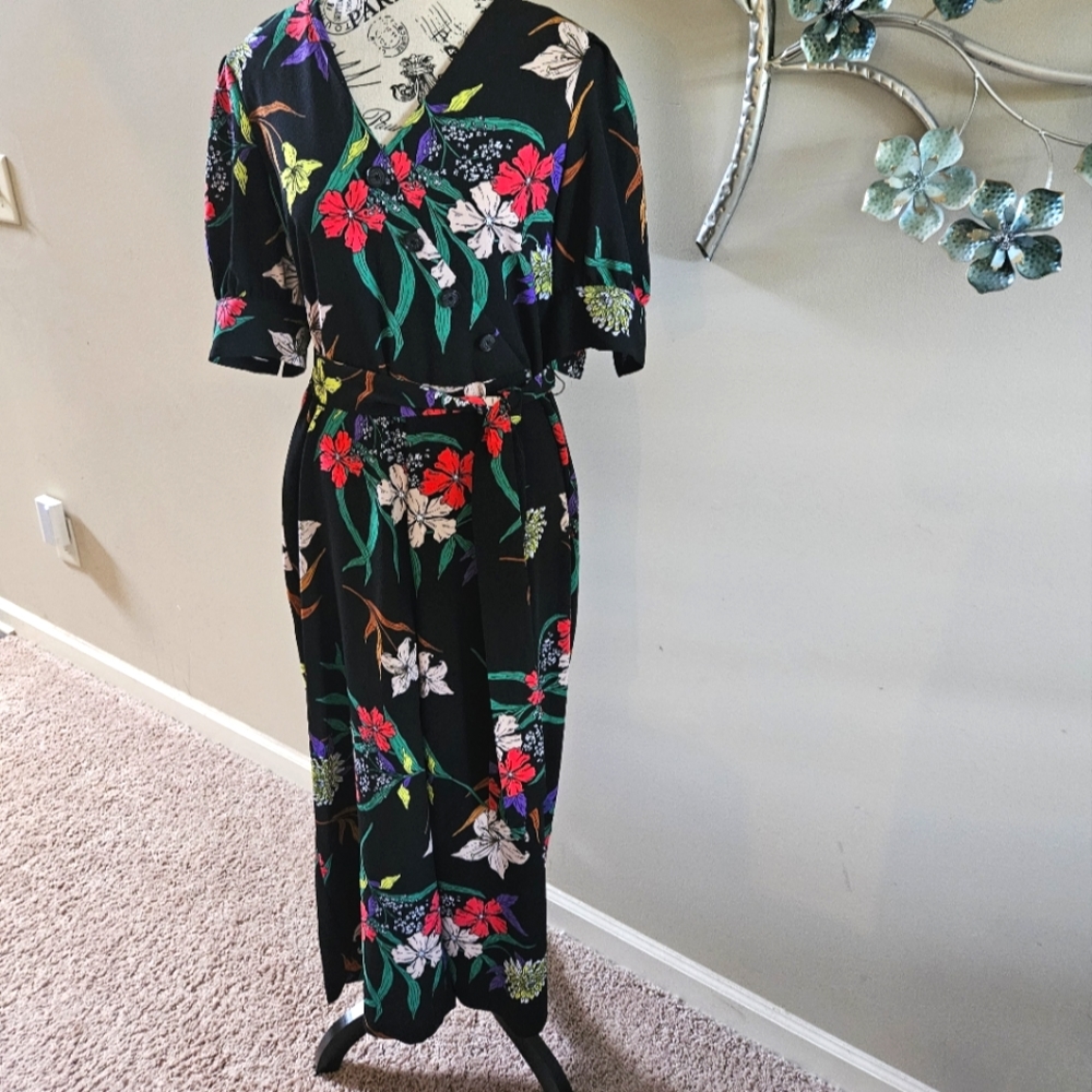 Worthington Floral Jumpsuit